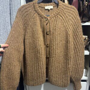 Sezane Emile Cardigan - Mottled Camel Size M